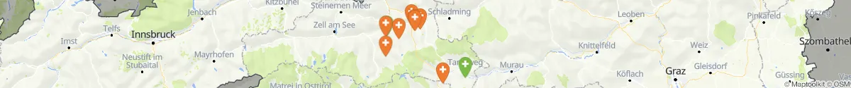 Kartenansicht für Apotheken-Notdienste in der Nähe von Tweng (Tamsweg, Salzburg)
